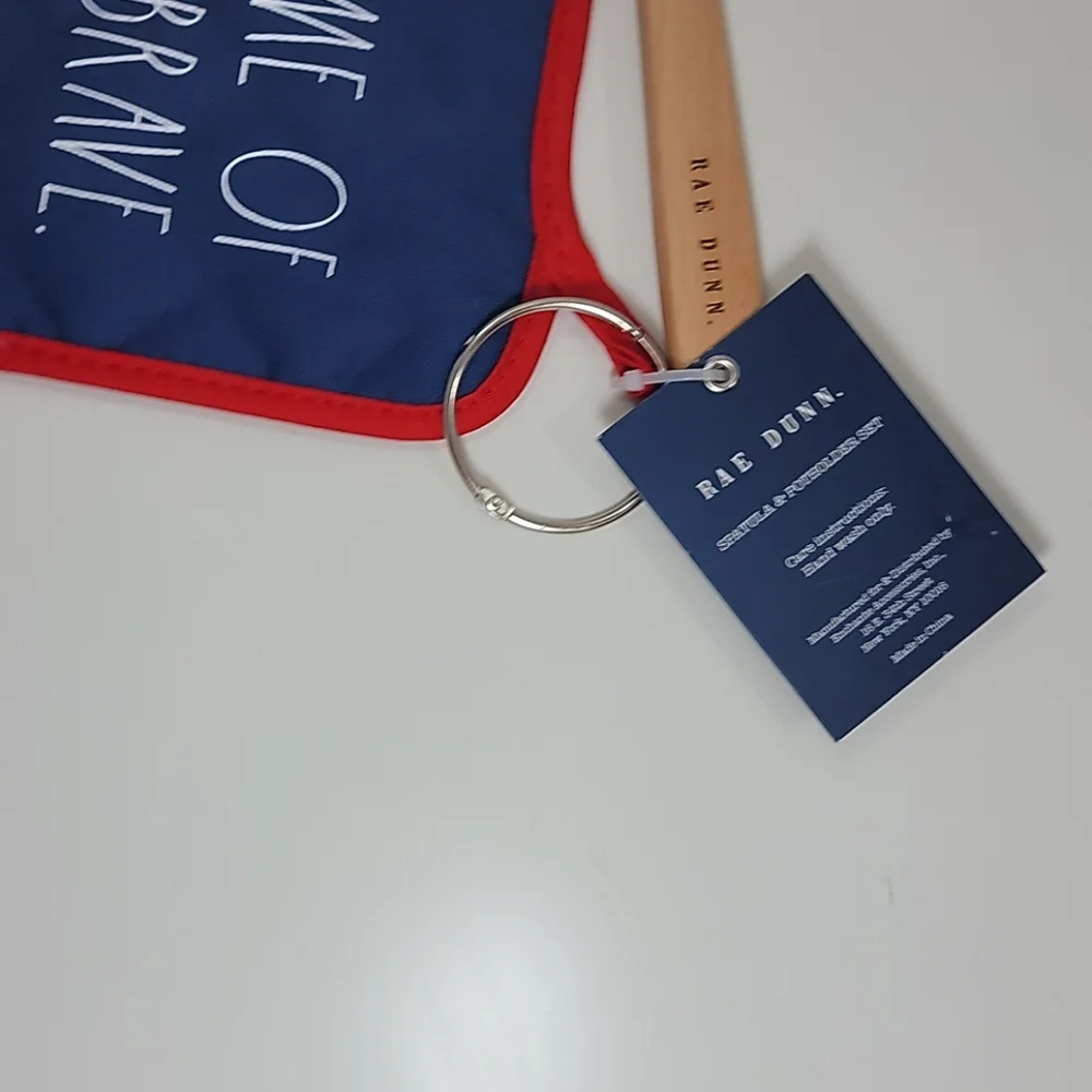 Rae Dunn Home of the Brave Spatula & Potholder Set